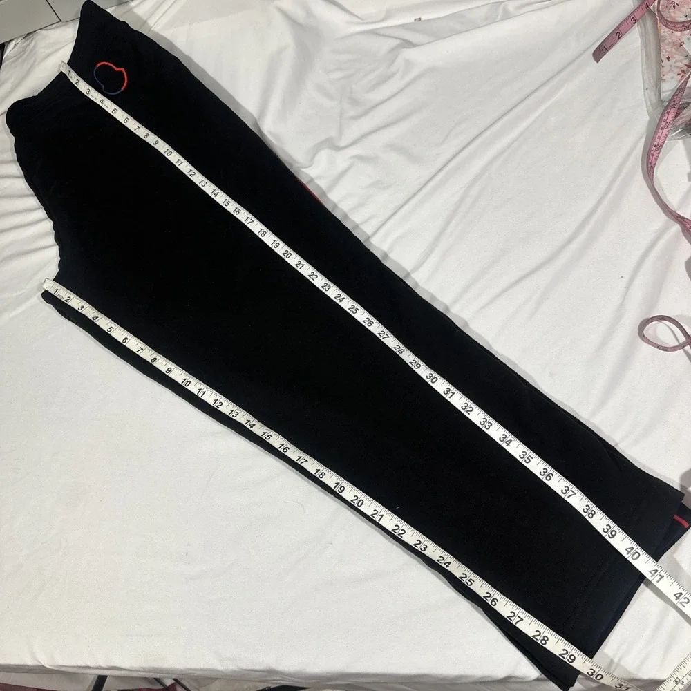 NWT $690 Moncler [ XXL ] Embroidered Logo Sweatpants in Black‎ #J1971